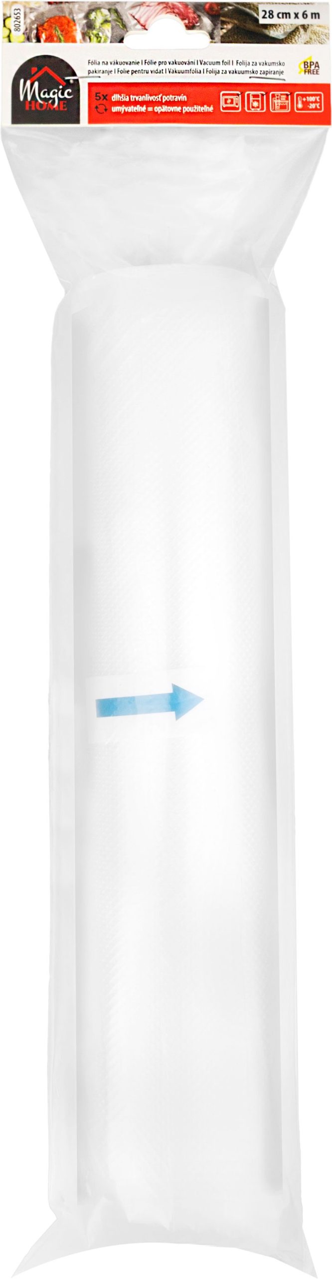 Fólia MagicHome, na vákuovanie, 28x600 cm, pre vákuovačky – Obrázok 3