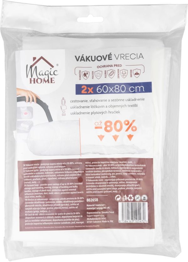 Vak Vrece MagicHome, vákuové, s odsávaním 60 x 80 cm, bal 2 ks – Obrázok 5