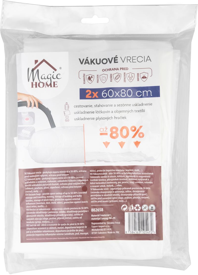 Vak Vrece MagicHome, vákuové, s odsávaním 60 x 80 cm, bal 2 ks – Obrázok 5