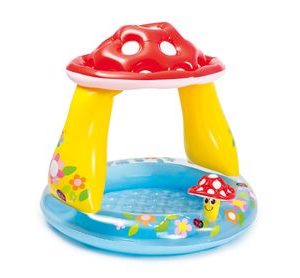 Bazénik Intex® 57114, Mushroom, detský, nafukovací, so strieškou, 102x89 cm