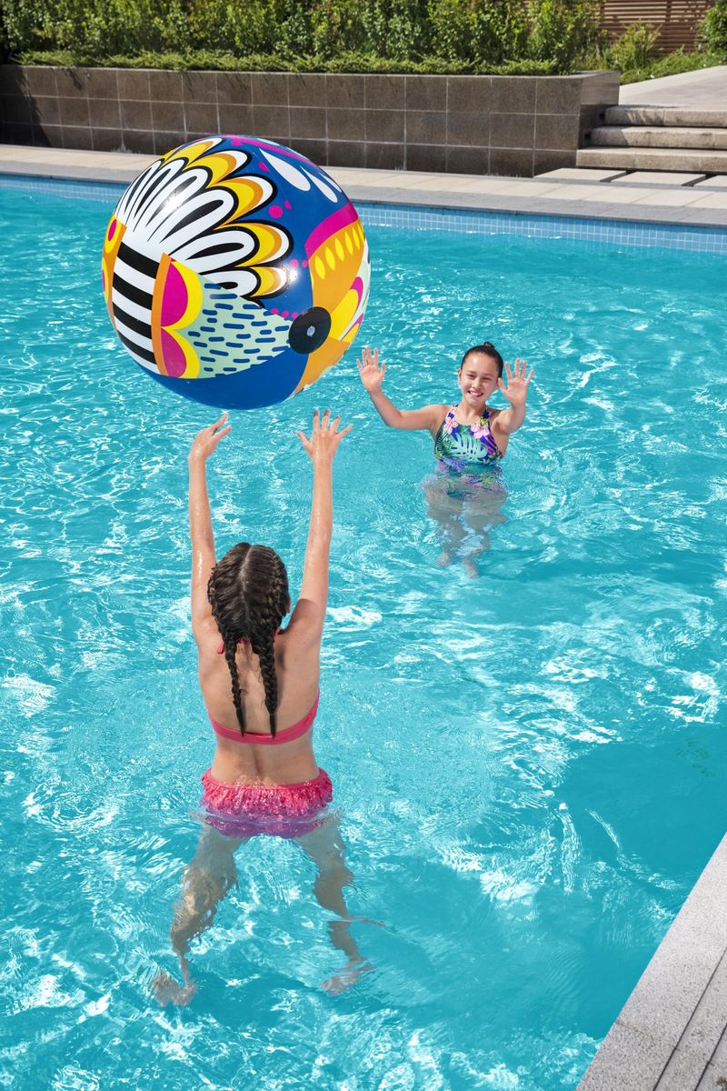 Lopta Bestway® 31044, Flirty Fiesta Beach Ball, plážová, detská, nafukovacia, do vody, 91 cm – Obrázok 4