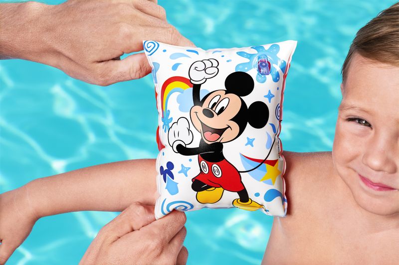 Rukávniky Bestway® 91002, Mickey&Friends, detské, nafukovacie, do vody, 23x15 cm – Obrázok 3