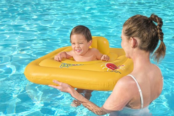 Plavák Bestway® 32050, Baby support, detský, nafukovací, štvorcová sedačka pre deti, do vody, 76 cm – Obrázok 3
