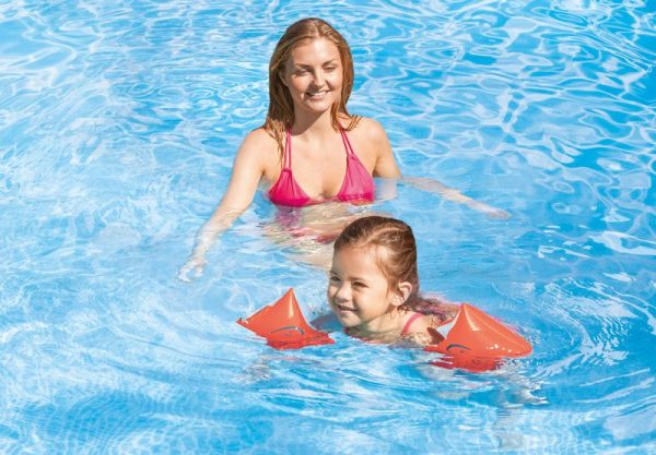 Rukávniky Intex® 58642EU, Deluxe, detské, nafukovacie, do vody, 3-6 rokov, 23x15 cm – Obrázok 2