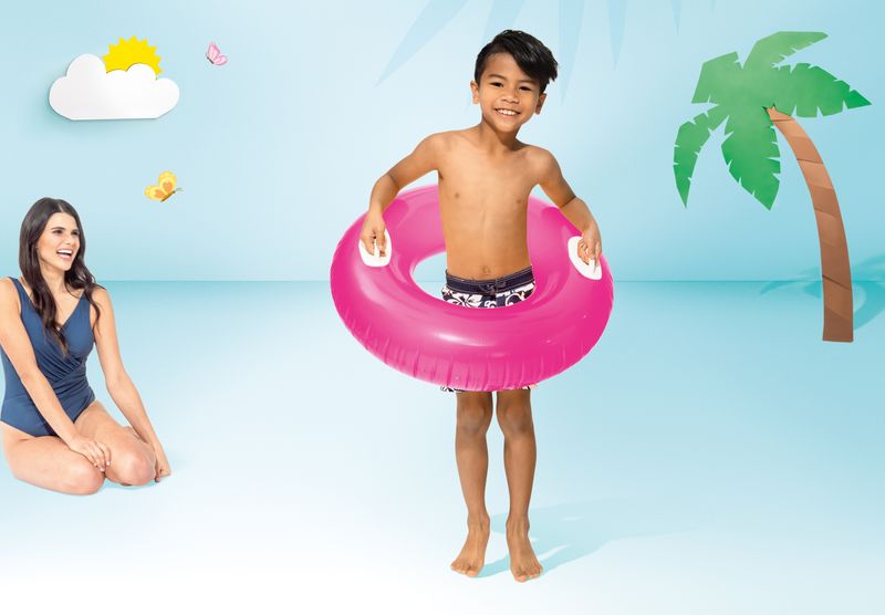 Kruh Intex® 59258NP HI-GLOSS, detský, nafukovací, koleso do vody, mix farieb, 76 cm – Obrázok 3