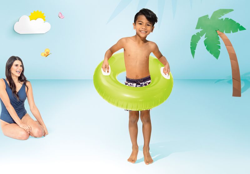 Kruh Intex® 59258NP HI-GLOSS, detský, nafukovací, koleso do vody, mix farieb, 76 cm – Obrázok 2