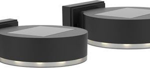 Lampa Strend Pro na stenu/plot, SMD LED, solárna, bal. 2 ks, 14x12x5,5 cm