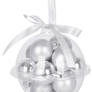 Gule MagicHome Vianoce, bal. 12 ks, 3 cm, strieborné, na vianočný stromček