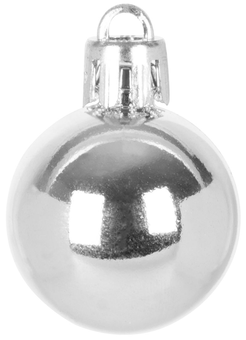 Gule MagicHome Vianoce, bal. 12 ks, 3 cm, strieborné, na vianočný stromček – Obrázok 2