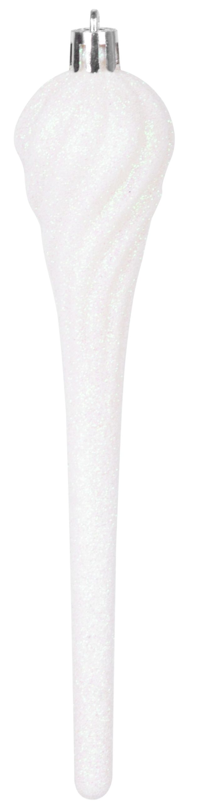 Gule MagicHome Vianoce, sada, 15 ks, 3,5-6-8 cm, bielo-strieborné, na vianočný stromček – Obrázok 8