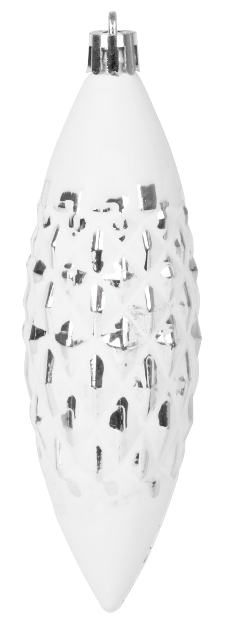 Gule MagicHome Vianoce, sada, 31 ks, 5-6-8-12 cm, bielo-strieborné, na vianočný stromček – Obrázok 3