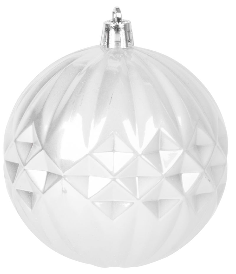 Gule MagicHome Vianoce, sada, 31 ks, 5-6-8-12 cm, bielo-strieborné, na vianočný stromček – Obrázok 12