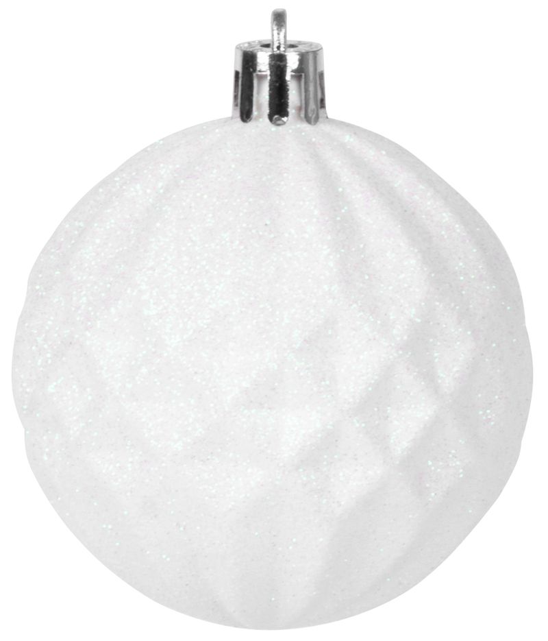 Gule MagicHome Vianoce, sada, 31 ks, 5-6-8-12 cm, bielo-strieborné, na vianočný stromček – Obrázok 11