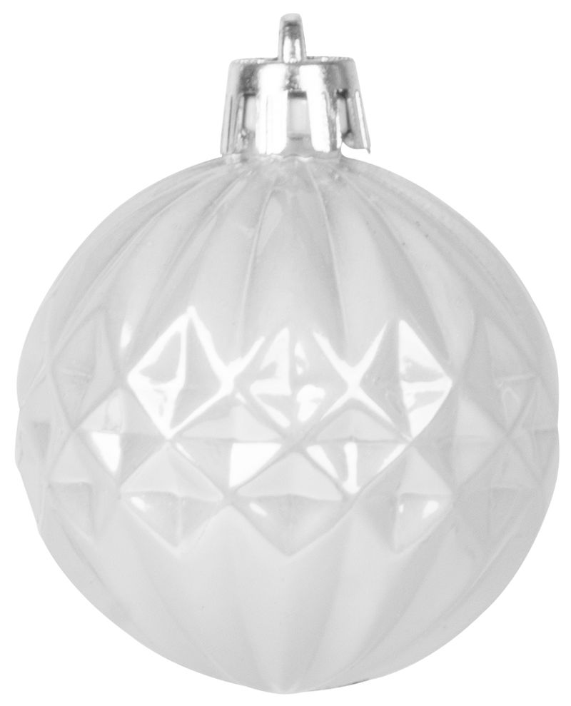 Gule MagicHome Vianoce, sada, 31 ks, 5-6-8-12 cm, bielo-strieborné, na vianočný stromček – Obrázok 7