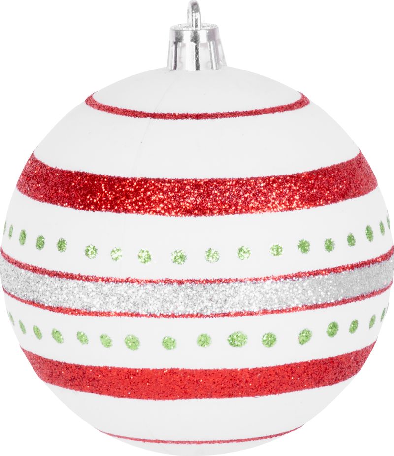 Gule MagicHome Vianoce, 14 ks, červeno-biele, s dekoráciou, na vianočný stromček, 8 cm, Sellbox 24 túb – Obrázok 4