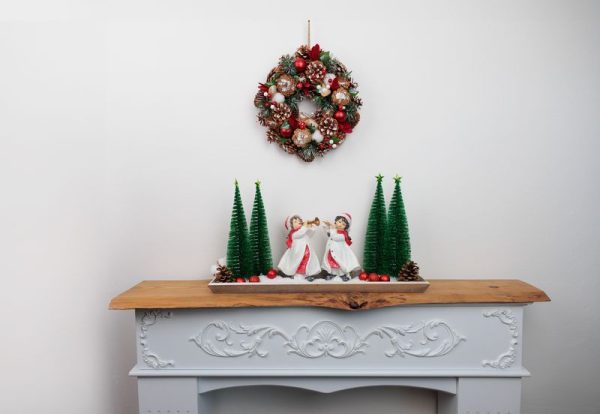 Stromček MagicHome Vianoce, trblietavý s hviezdičkou, 30 cm – Obrázok 2