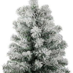 Stromček MagicHome Vianoce Snowy, jedľa v jute, zasnežený, 60 cm