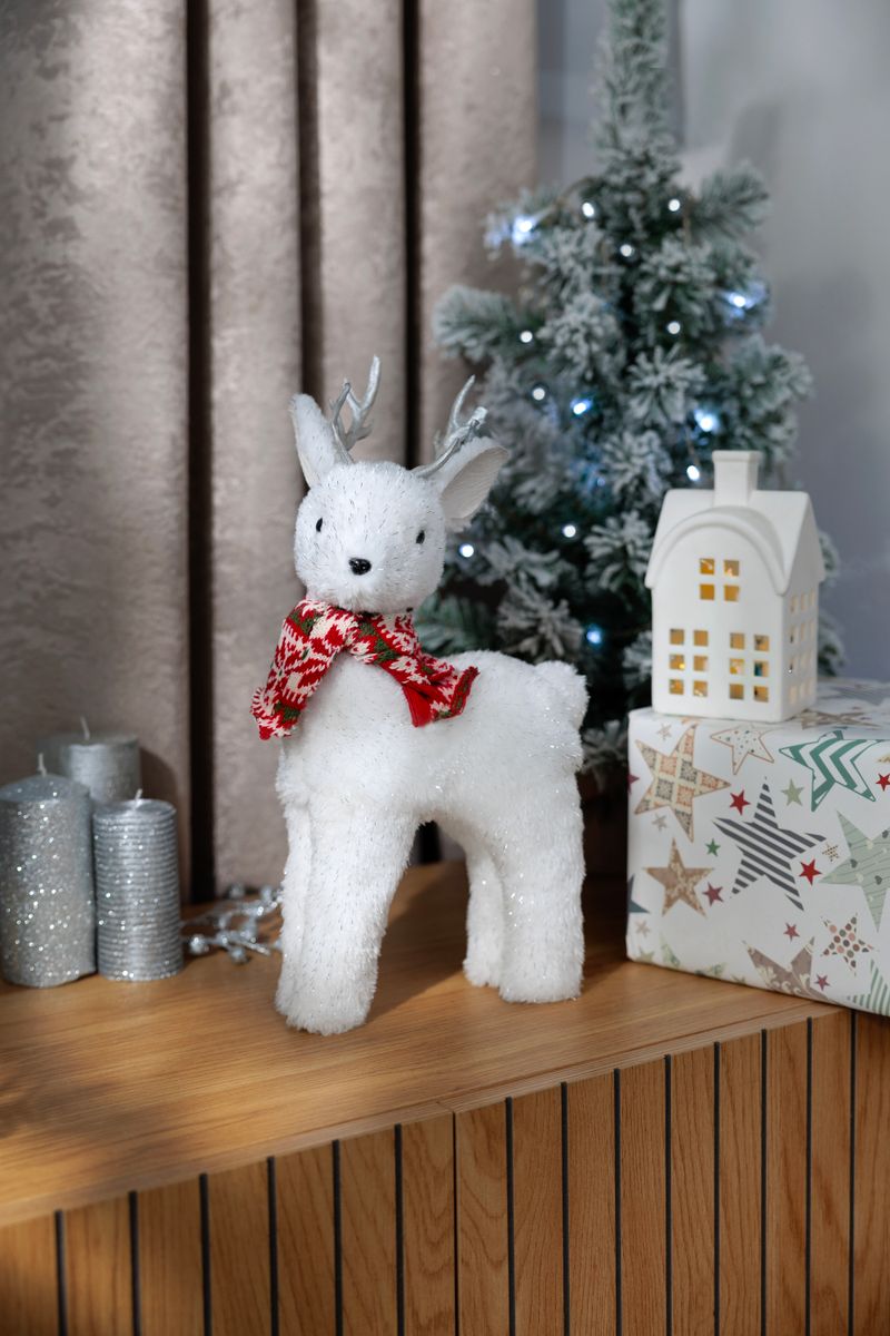 Stromček MagicHome Vianoce Snowy, jedľa v jute, zasnežený, 60 cm – Obrázok 3