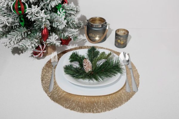Podložka MagicHome pod tanier, 38 cm, hnedá – Obrázok 2
