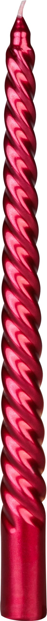 Sviečka MagicHome Vianoce, 25 cm, bal. 4 ks, červená, špirálová, točená – Obrázok 4