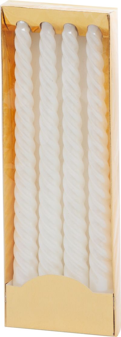 Sviečka MagicHome Vianoce, 25 cm, bal. 4 ks, biela, špirálová, točená – Obrázok 5