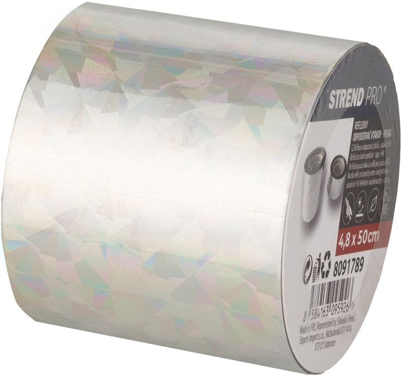 Plašič vtákov Strend Pro, páska, reflexná, 4,8 cm, L-50 m, odpudzovač – Obrázok 3