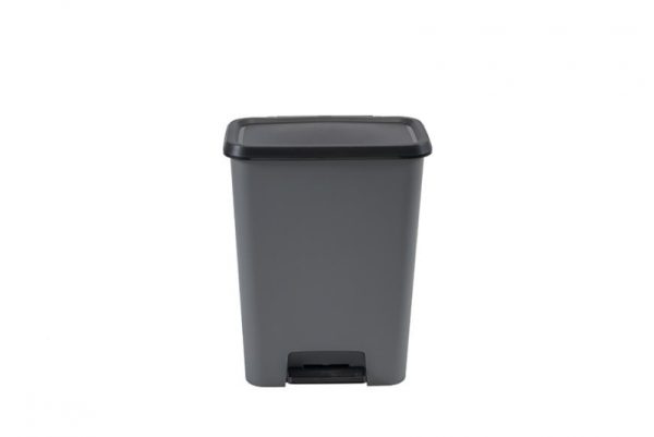 Kôš Curver® COMPATTA BIN, 50 lit., 29.4x49.6x62 cm, čierny/sivý, na odpad, s pedálom – Obrázok 3