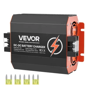 Nabíjačka batérií  12V 40A DC/DC, 500W pre olovené, lítiové, AGM, gélové a mokré batérie, inteligentné viacstupňové nabíjanie, pre obytné vozidlá, úžitkové vozidlá, lode a jachty