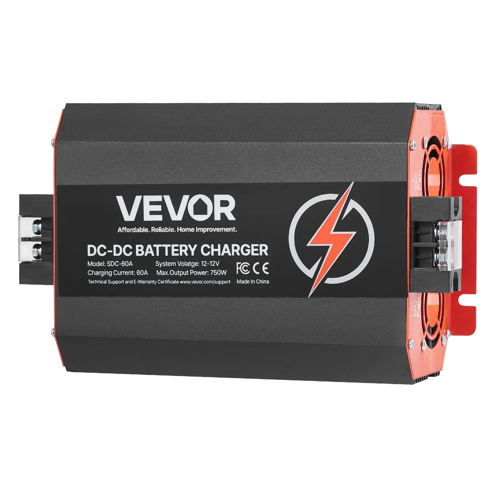 Nabíjačka batérií 12V 60A DC/DC, 750W pre olovené, lítiové, AGM, gélové a mokré batérie, inteligentné viacstupňové nabíjanie, pre obytné vozidlá, úžitkové vozidlá, lode a jachty – Obrázok 2
