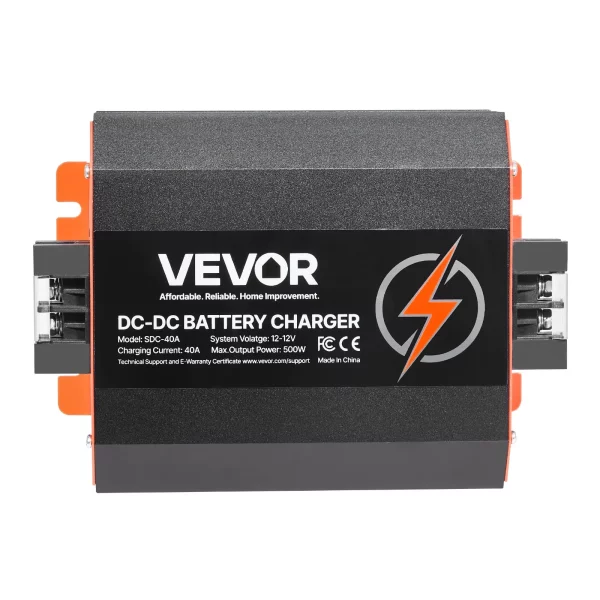 Nabíjačka batérií  12V 40A DC/DC, 500W pre olovené, lítiové, AGM, gélové a mokré batérie, inteligentné viacstupňové nabíjanie, pre obytné vozidlá, úžitkové vozidlá, lode a jachty – Obrázok 3