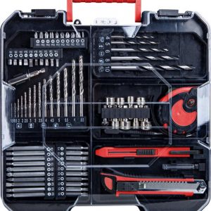 Skrutkovač Worcraft CHD-S20LiBAT ShareSYS 20V, Li-ion, bezuhlíkový, 2x akumulátor 2.0Ah, nabíjačka, set s príslušenstvom 73ks, v kufríku