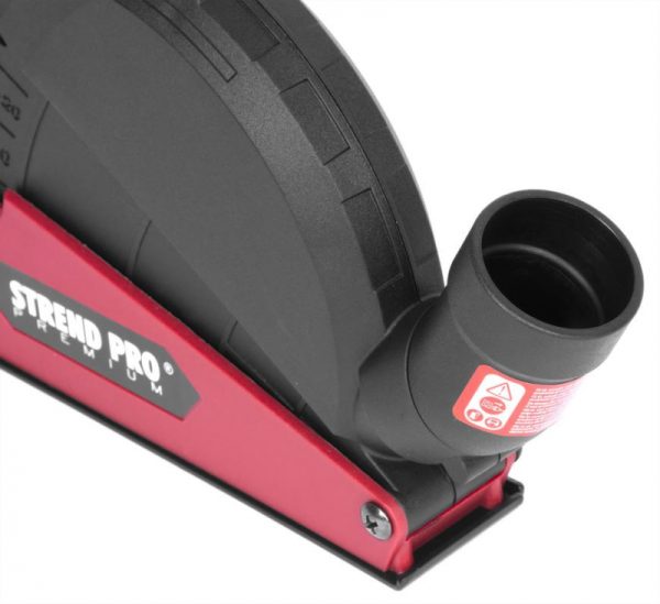Kryt Strend Pro CDS5, odsávací, 115/125 mm, na uhlovú brúsku, na frézovanie – Obrázok 2