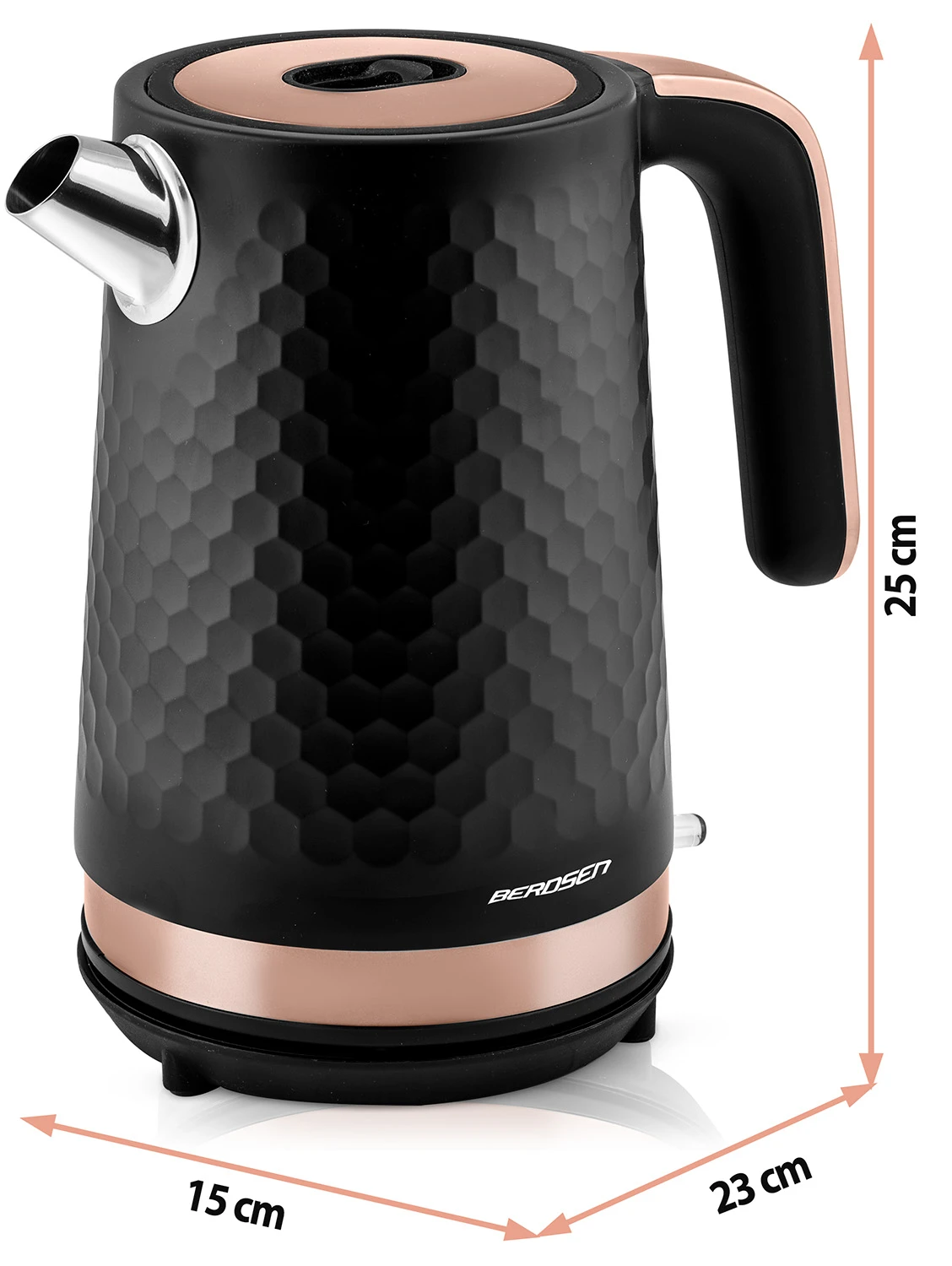 Rýchlovarná kanvica Berdsen BD-705 1,7 l čierna a medenák – Obrázok 6