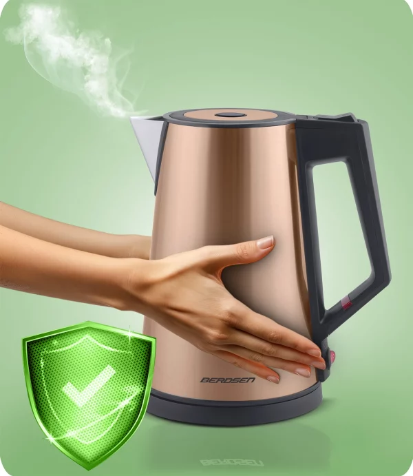 Rýchlovarná kanvica 1,7 l Berdsen BD-708 medená – Obrázok 3
