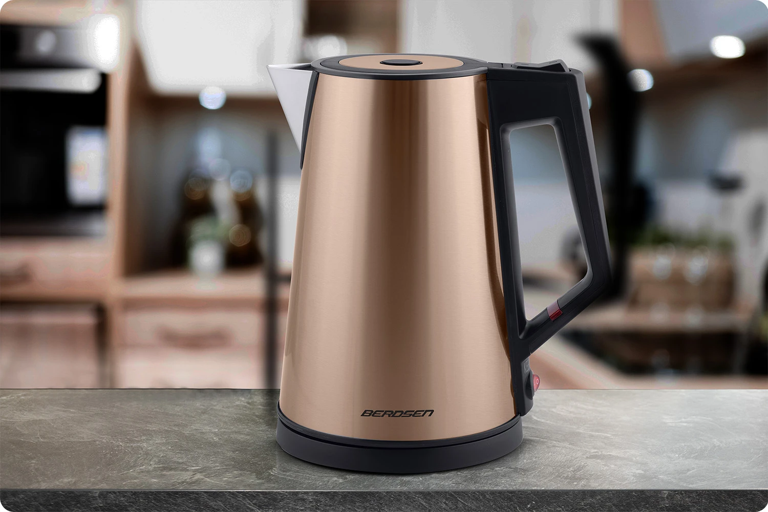 Rýchlovarná kanvica 1,7 l Berdsen BD-708 medená – Obrázok 2