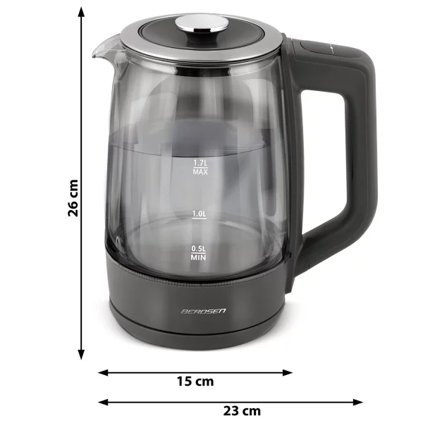 Sklenená elektrická kanvica 1,7l Berdsen BD-711 – Obrázok 7