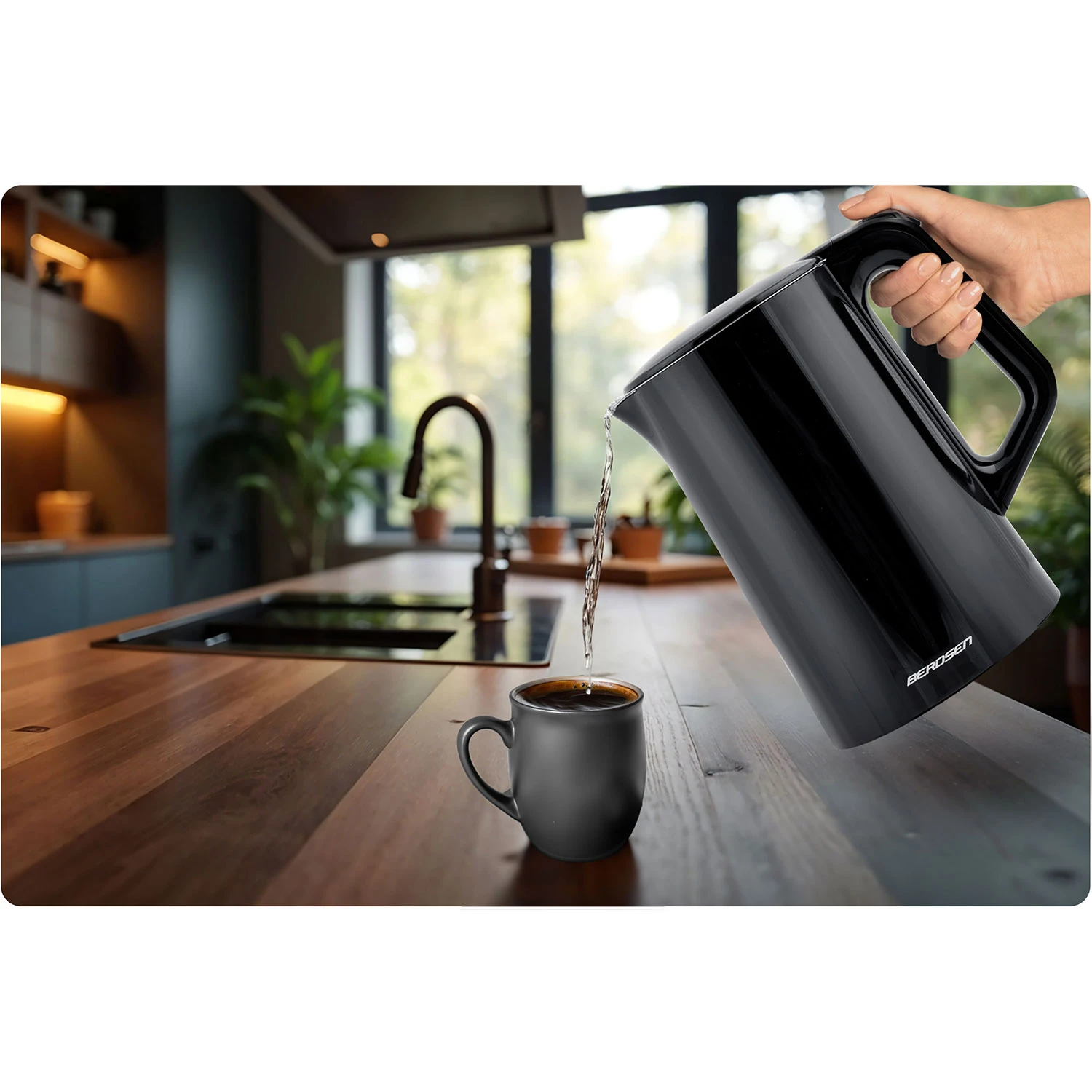 Rýchlovarná kanvica Berdsen BD-71 1,7 l čierna a strieborná – Obrázok 7