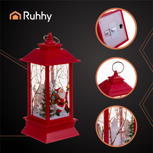 LED vianočný lampáš červený Ruhhy 26752 – Obrázok 3