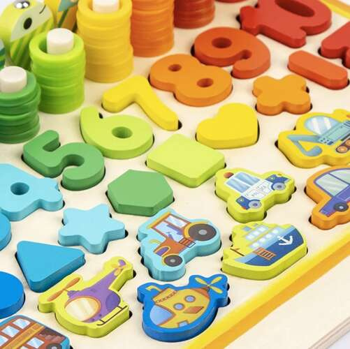 Drevené puzzle - triedička 6v1 Kruzzel 22636 – Obrázok 4