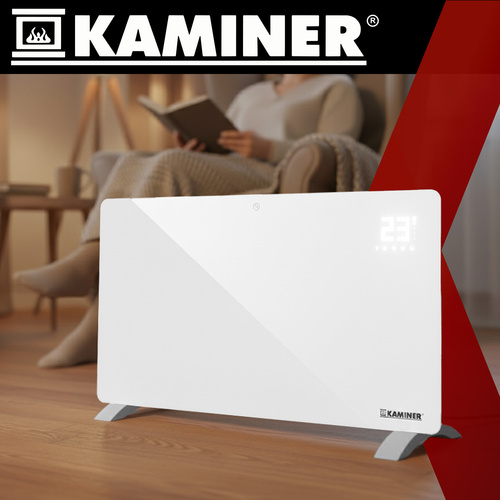 Elektrický sklenený radiátor Zelva Kaminer 26573 – Obrázok 3