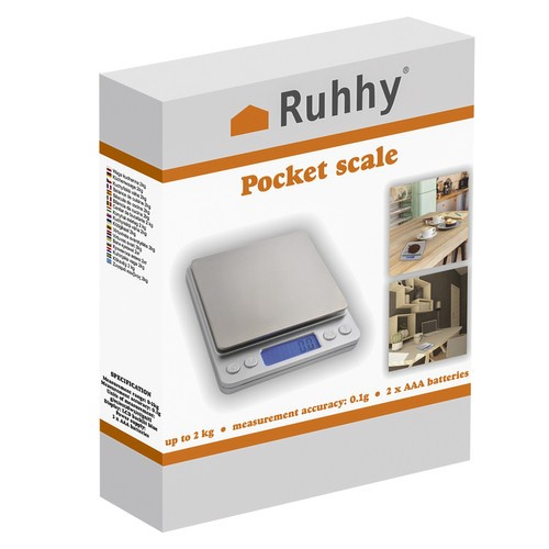 Kuchynská váha 2kg Ruhhy 24210 – Obrázok 7