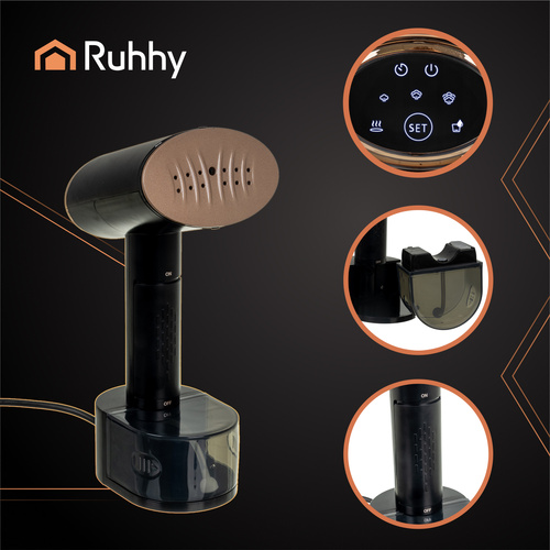 Mysti Ruhhy 26339 2000W čierny naparovač odevov – Obrázok 4