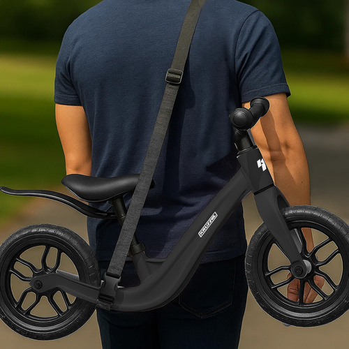 Odrážadlo -balančný bicykel čierny Kruzzel 25767 – Obrázok 4