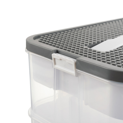 Kruzzel 25756 Úložný box na stavebnicu, 15 l, 2 poschodia – Obrázok 5