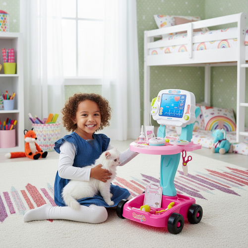 Sada Little Doctor - Ružový kočík 26556 – Obrázok 2