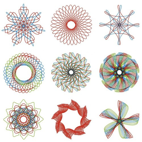Súprava na kreslenie - spirograf Maaleo 24346 – Obrázok 2