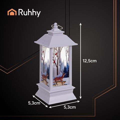 Biely LED vianočný lampáš Ruhhy 26753 – Obrázok 6