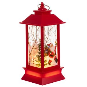 LED vianočný lampáš červený Ruhhy 26752