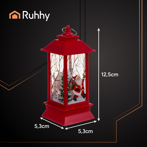 LED vianočný lampáš červený Ruhhy 26752 – Obrázok 5