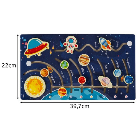Drevené puzzle - slnečná sústava Kruzzel 24763 – Obrázok 5